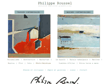 Tablet Screenshot of philippe-roussel.com